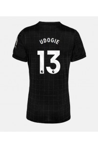 Tottenham Hotspur Destiny Udogie #13 Fotballdrakt Borte Klær Dame 2025-26 Korte ermer